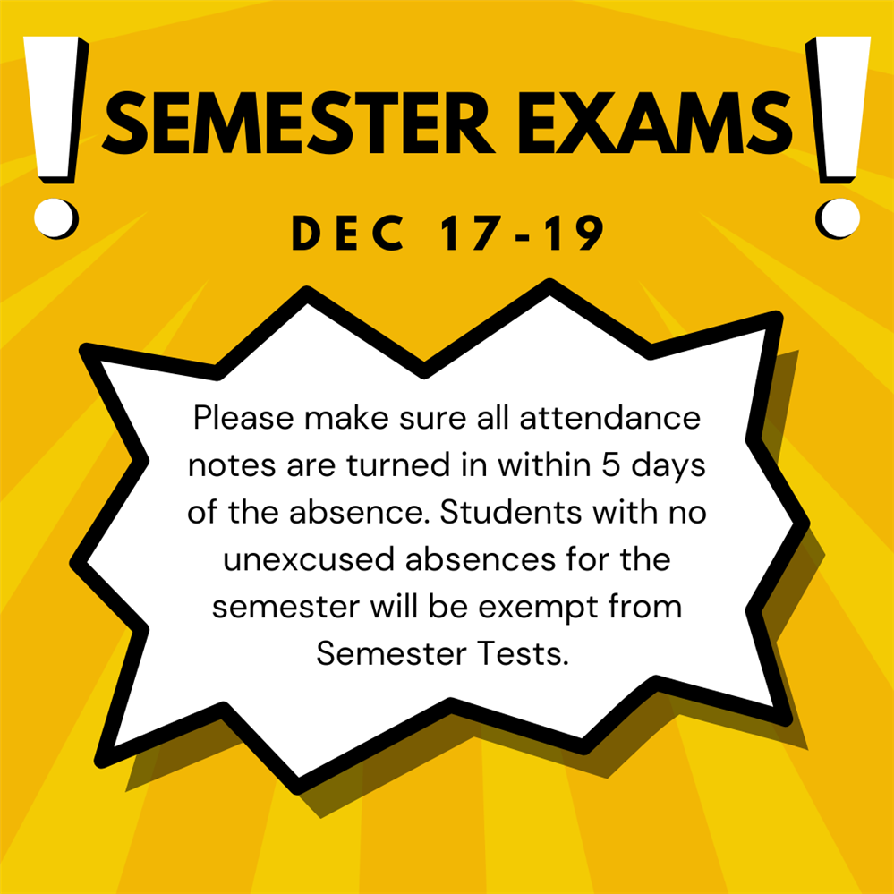  Semester Tests