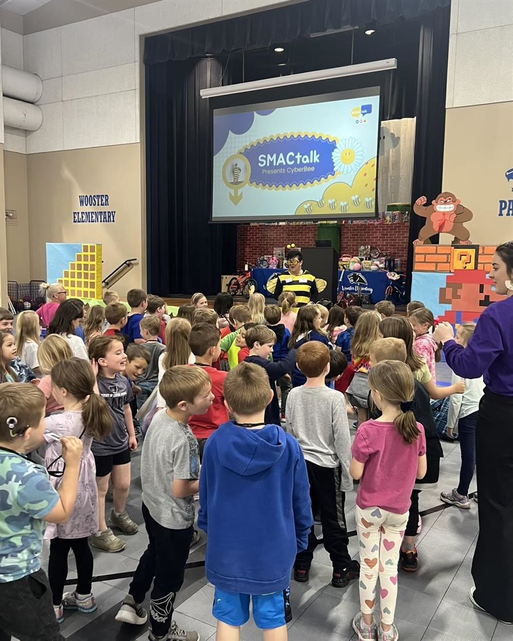  CyberBee visiting kindergarten