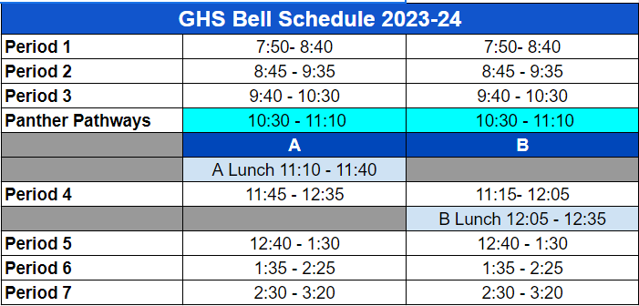 schedule