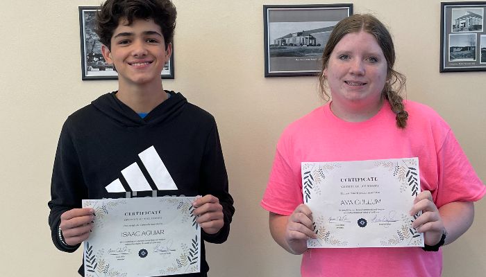  Students of the month